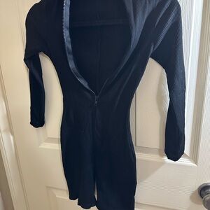 Naked Wardrobe Black Ribbed Jumpsuit